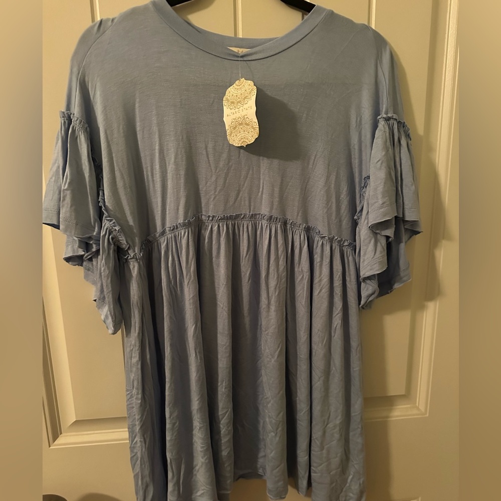 Altered State light blue Sz S, baby doll dress